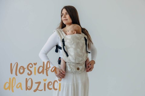 Nosidełko LennyLight z tkaniny żakardowej (50% bawełna, 25%konopie, 25% lyocell) , rozmiar standard - VIRIDIFLORA - CONNECT