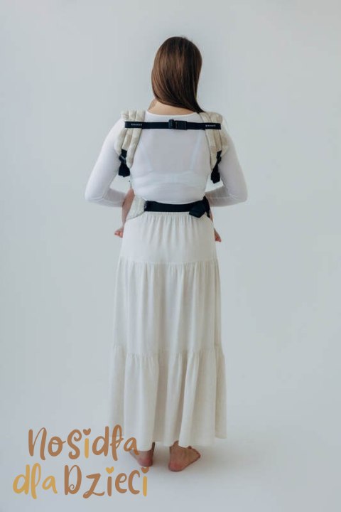 Nosidełko LennyLight z tkaniny żakardowej (50% bawełna, 25%konopie, 25% lyocell) , rozmiar standard - VIRIDIFLORA - CONNECT