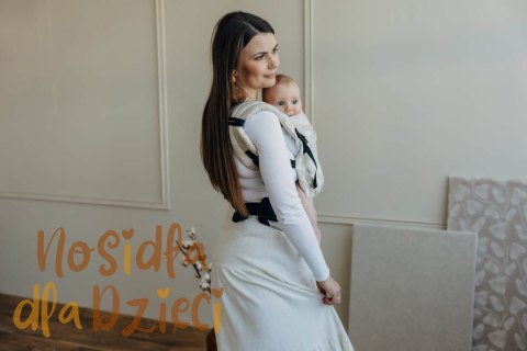 Nosidełko LennyLight z tkaniny żakardowej (50% bawełna, 25%konopie, 25% lyocell) , rozmiar standard - VIRIDIFLORA - CONNECT