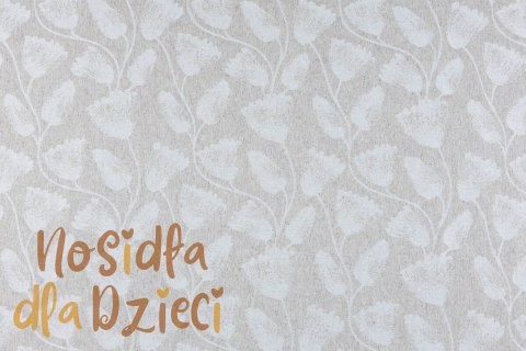 Nosidełko LennyLight z tkaniny żakardowej (50% bawełna, 25%konopie, 25% lyocell) , rozmiar standard - VIRIDIFLORA - CONNECT