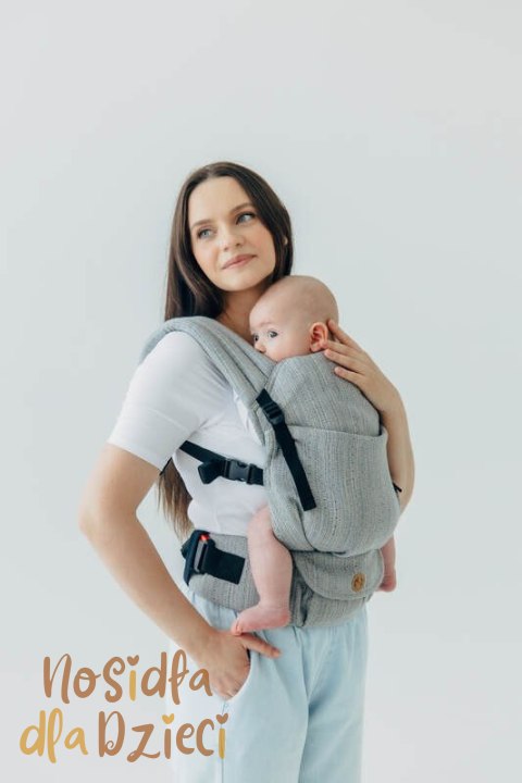 Nosidełko LennyLight z tkaniny żakardowej (54% jedwab, 46% bawełna) , rozmiar standard - LITTLE LOVE - MUNA