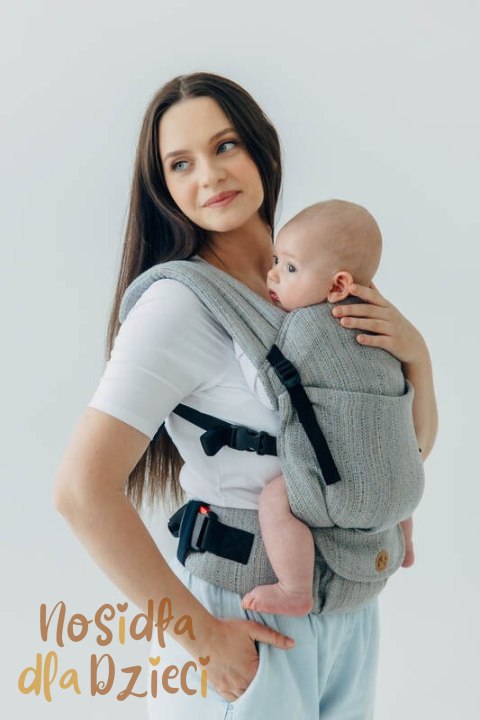 Nosidełko LennyLight z tkaniny żakardowej (54% jedwab, 46% bawełna) , rozmiar standard - LITTLE LOVE - MUNA
