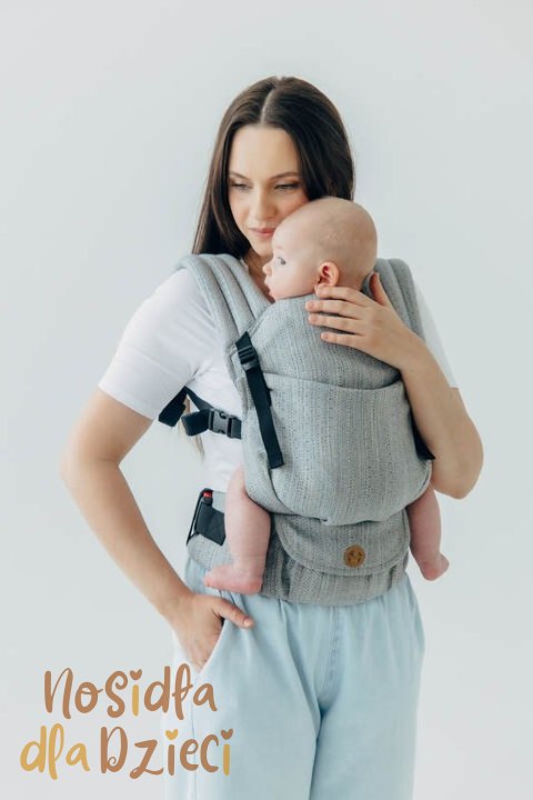 Nosidełko LennyLight z tkaniny żakardowej (54% jedwab, 46% bawełna) , rozmiar standard - LITTLE LOVE - MUNA