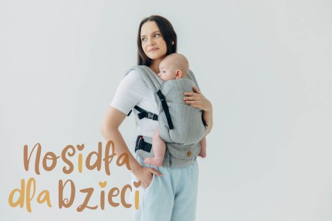 Nosidełko LennyLight z tkaniny żakardowej (54% jedwab, 46% bawełna) , rozmiar standard - LITTLE LOVE - MUNA