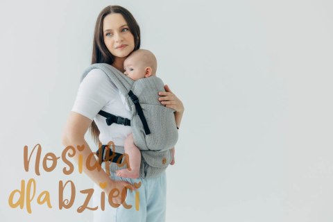 Nosidełko LennyLight z tkaniny żakardowej (54% jedwab, 46% bawełna) , rozmiar standard - LITTLE LOVE - MUNA