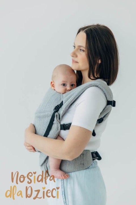 Nosidełko LennyLight z tkaniny żakardowej (54% jedwab, 46% bawełna) , rozmiar standard - LITTLE LOVE - MUNA