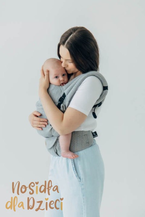 Nosidełko LennyLight z tkaniny żakardowej (54% jedwab, 46% bawełna) , rozmiar standard - LITTLE LOVE - MUNA
