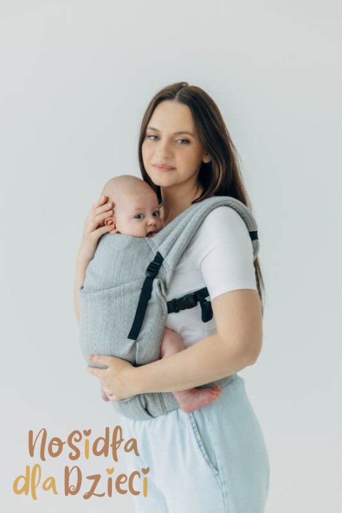 Nosidełko LennyLight z tkaniny żakardowej (54% jedwab, 46% bawełna) , rozmiar standard - LITTLE LOVE - MUNA