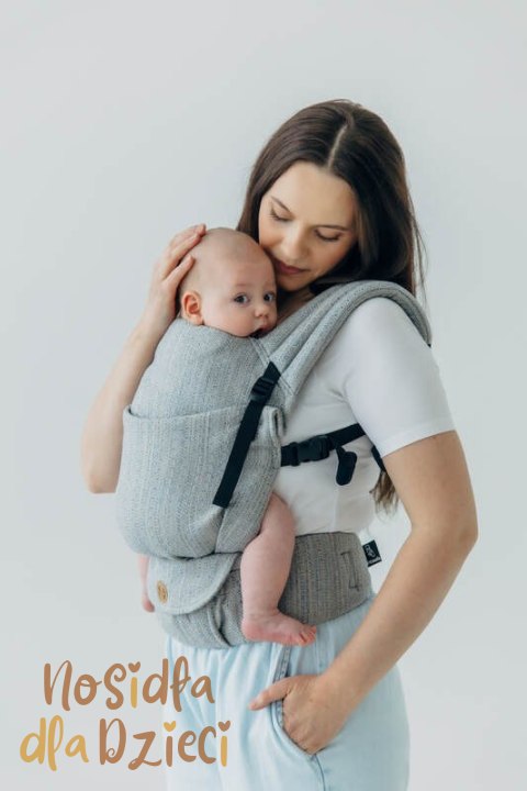 Nosidełko LennyLight z tkaniny żakardowej (54% jedwab, 46% bawełna) , rozmiar standard - LITTLE LOVE - MUNA
