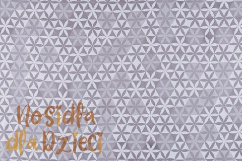 Nosidełko LennyLight z tkaniny żakardowej (55% bawełna, 45% TENCEL™ Lyocell), rozmiar standard - HEXAFLOWERS - MIRROR (drugi gat