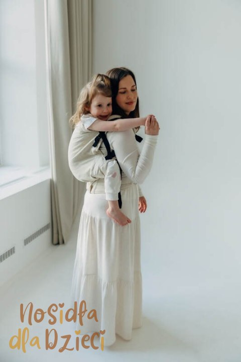 Nosidełko LennyPreschool z tkaniny skośno-krzyżowej (50% bawełna, 25% konopie, 25% lyocell), rozmiar preschool - AIRY