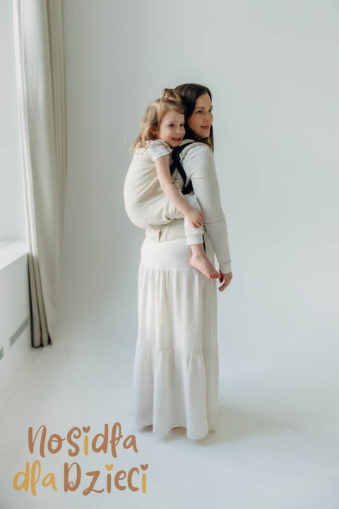 Nosidełko LennyPreschool z tkaniny skośno-krzyżowej (50% bawełna, 25% konopie, 25% lyocell), rozmiar preschool - AIRY