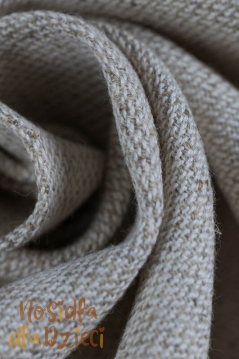 Nosidełko LennyPreschool z tkaniny skośno-krzyżowej (50% bawełna, 25% konopie, 25% lyocell), rozmiar preschool - AIRY