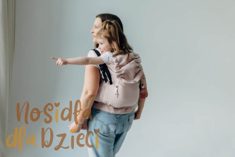 Nosidełko LennyPreschool z tkaniny skośno-krzyżowej (50% bawełna, 50% wiskoza bambusowa), rozmiar preschool - MARSHMALLOW