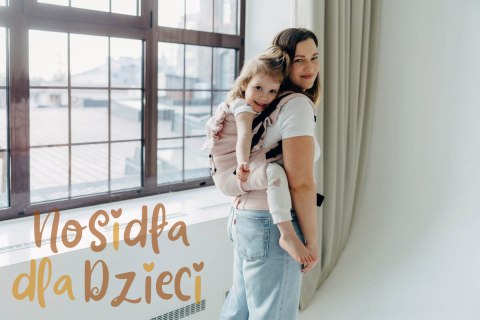 Nosidełko LennyPreschool z tkaniny skośno-krzyżowej (50% bawełna, 50% wiskoza bambusowa), rozmiar preschool - MARSHMALLOW