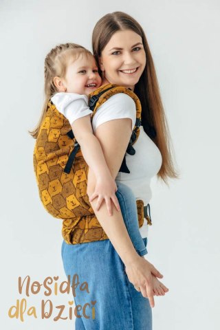Nosidełko LennyPreschool z tkaniny żakardowej 100% bawełna, rozmiar preschool - CAPYBARAS - TRIBU