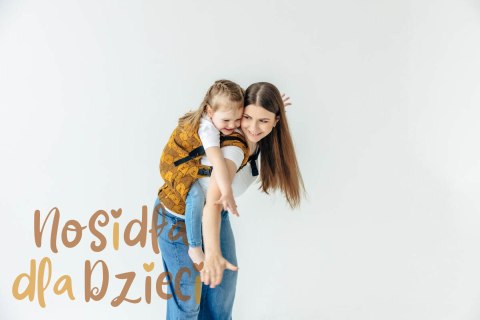 Nosidełko LennyPreschool z tkaniny żakardowej 100% bawełna, rozmiar preschool - CAPYBARAS - TRIBU
