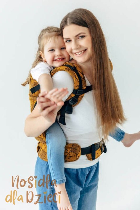 Nosidełko LennyPreschool z tkaniny żakardowej 100% bawełna, rozmiar preschool - CAPYBARAS - TRIBU