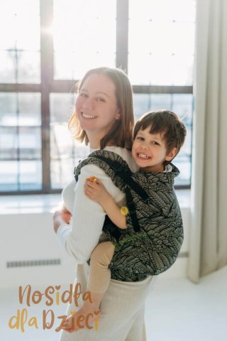 Nosidełko LennyPreschool z tkaniny żakardowej 100% bawełna, rozmiar preschool - WOLNY DUCH - COCOON