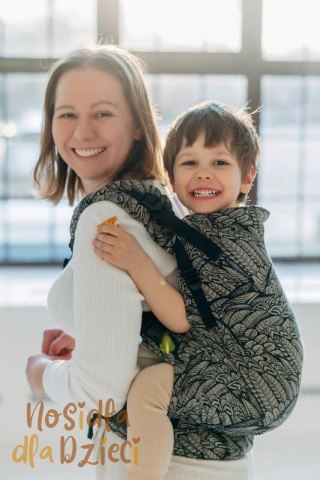 Nosidełko LennyPreschool z tkaniny żakardowej 100% bawełna, rozmiar preschool - WOLNY DUCH - COCOON