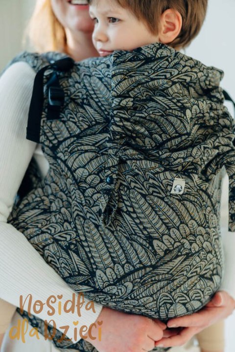 Nosidełko LennyPreschool z tkaniny żakardowej 100% bawełna, rozmiar preschool - WOLNY DUCH - COCOON