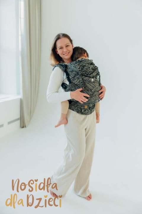 Nosidełko LennyPreschool z tkaniny żakardowej 100% bawełna, rozmiar preschool - WOLNY DUCH - COCOON