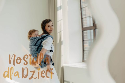 Nosidełko LennyPreschool z tkaniny żakardowej 100% bawełna, rozmiar preschool - ZACZAROWANY ZAKĄTEK - FAIRY