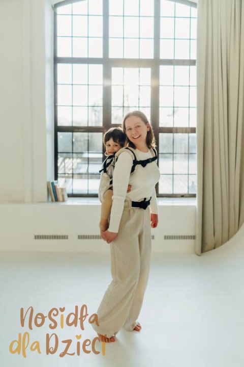 Nosidełko LennyPreschool z tkaniny żakardowej (50% bawełna, 25%konopie, 25% lyocell), rozmiar preschool - VIRIDIFLORA - CONNECT