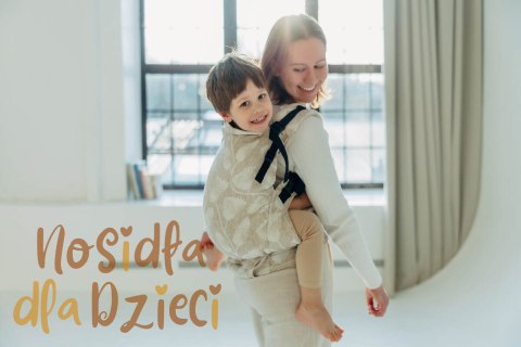 Nosidełko LennyPreschool z tkaniny żakardowej (50% bawełna, 25%konopie, 25% lyocell), rozmiar preschool - VIRIDIFLORA - CONNECT