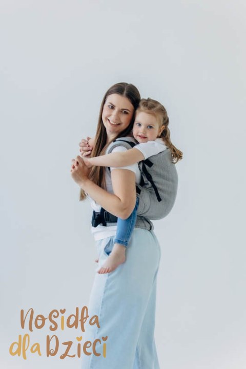 Nosidełko LennyPreschool z tkaniny żakardowej (54% jedwab, 46% bawełna), rozmiar preschool - LITTLE LOVE - MUNA