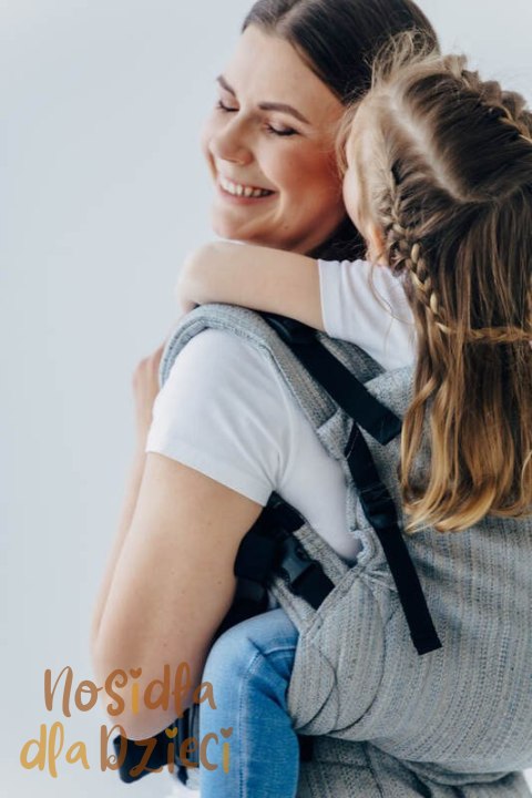Nosidełko LennyPreschool z tkaniny żakardowej (54% jedwab, 46% bawełna), rozmiar preschool - LITTLE LOVE - MUNA