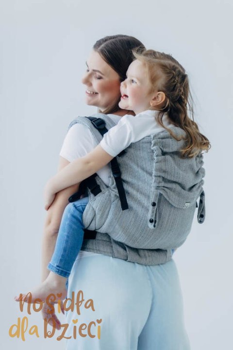 Nosidełko LennyPreschool z tkaniny żakardowej (54% jedwab, 46% bawełna), rozmiar preschool - LITTLE LOVE - MUNA