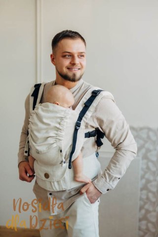 Nosidełko LennyUpGrade PRO z tkaniny skośno-krzyżowej (50% bawełna, 25% konopie, 25% lyocell), rozmiar standard - AIRY