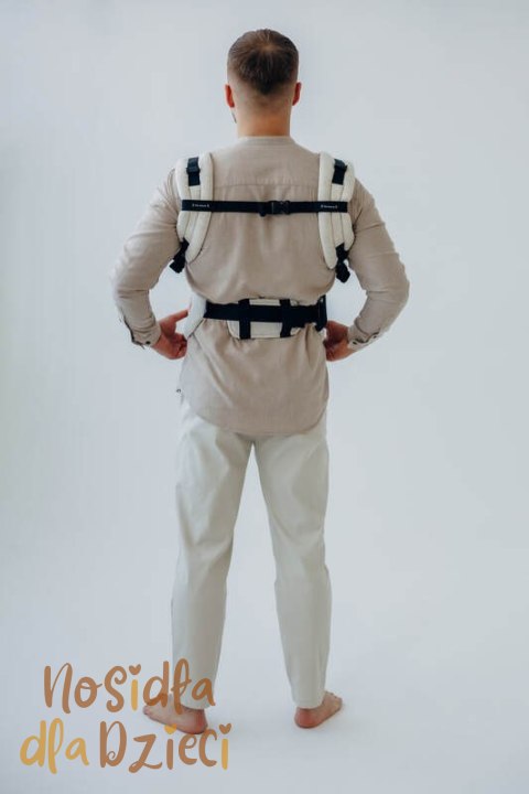 Nosidełko LennyUpGrade PRO z tkaniny skośno-krzyżowej (50% bawełna, 25% konopie, 25% lyocell), rozmiar standard - AIRY