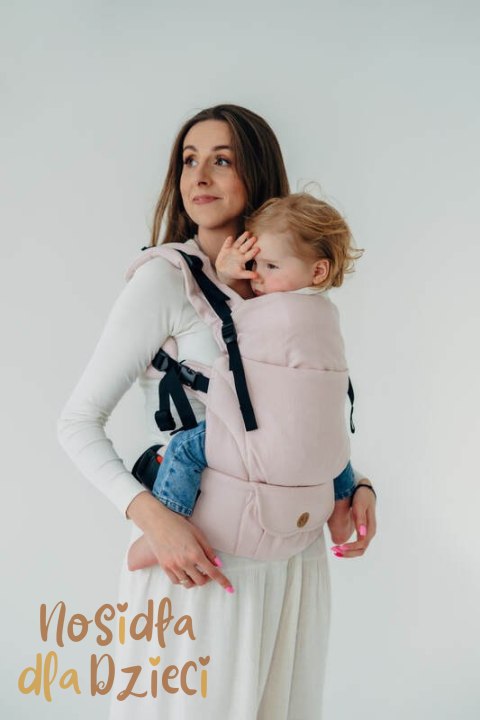 Nosidełko LennyUpGrade PRO z tkaniny skośno-krzyżowej (50% bawełna, 50% wiskoza bambusowa), rozmiar standard - MARSHMALLOW