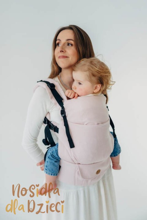 Nosidełko LennyUpGrade PRO z tkaniny skośno-krzyżowej (50% bawełna, 50% wiskoza bambusowa), rozmiar standard - MARSHMALLOW