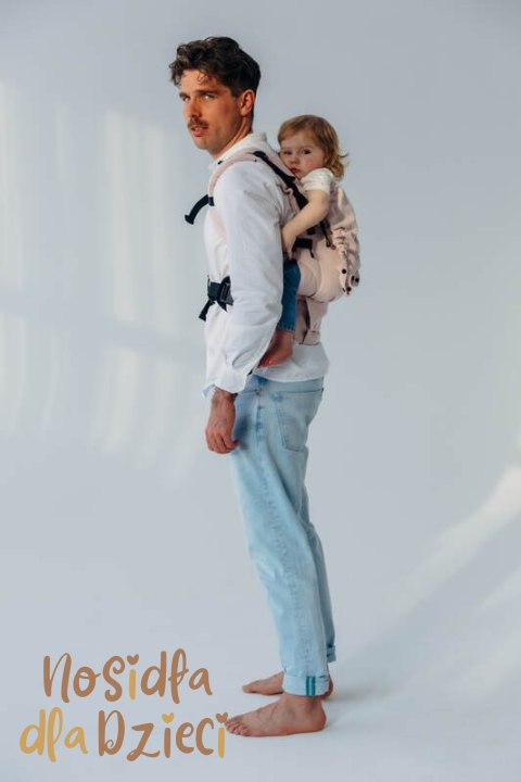 Nosidełko LennyUpGrade PRO z tkaniny skośno-krzyżowej (50% bawełna, 50% wiskoza bambusowa), rozmiar standard - MARSHMALLOW