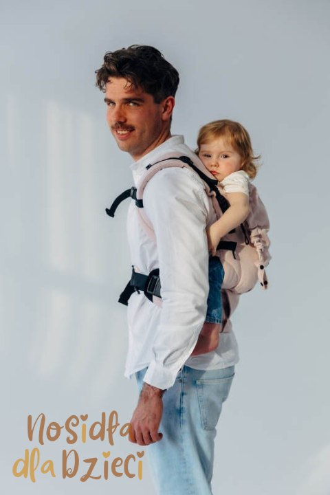 Nosidełko LennyUpGrade PRO z tkaniny skośno-krzyżowej (50% bawełna, 50% wiskoza bambusowa), rozmiar standard - MARSHMALLOW