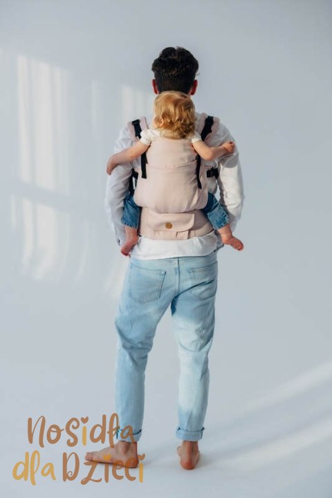 Nosidełko LennyUpGrade PRO z tkaniny skośno-krzyżowej (50% bawełna, 50% wiskoza bambusowa), rozmiar standard - MARSHMALLOW