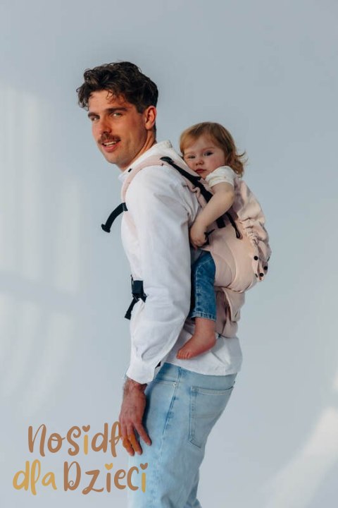 Nosidełko LennyUpGrade PRO z tkaniny skośno-krzyżowej (50% bawełna, 50% wiskoza bambusowa), rozmiar standard - MARSHMALLOW