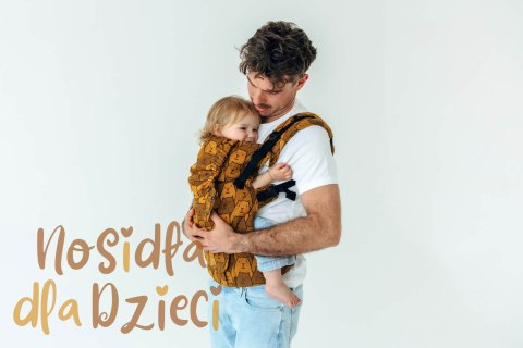 Nosidełko LennyUpGrade PRO z tkaniny żakardowej 100% bawełna , rozmiar standard - CAPYBARAS - TRIBU