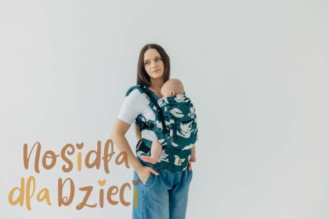 Nosidełko LennyUpGrade PRO z tkaniny żakardowej,100% wiskoza bambusowa, rozmiar standard - BIRDY - SKYWARD