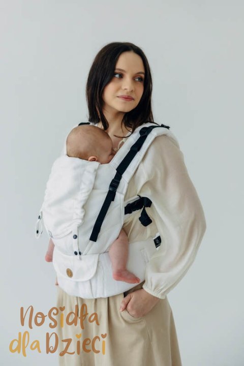 Nosidełko LennyUpGrade PRO z tkaniny żakardowej,100% wiskoza bambusowa, rozmiar standard - VIRIDIFLORA - MILKY WAY