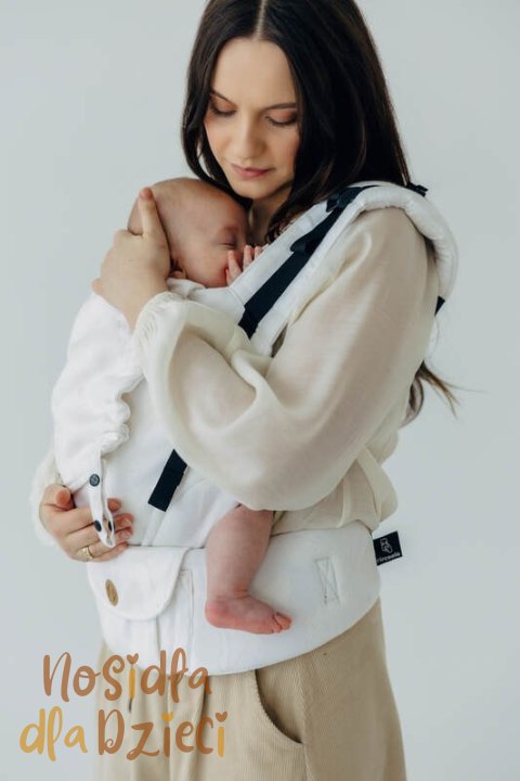 Nosidełko LennyUpGrade PRO z tkaniny żakardowej,100% wiskoza bambusowa, rozmiar standard - VIRIDIFLORA - MILKY WAY