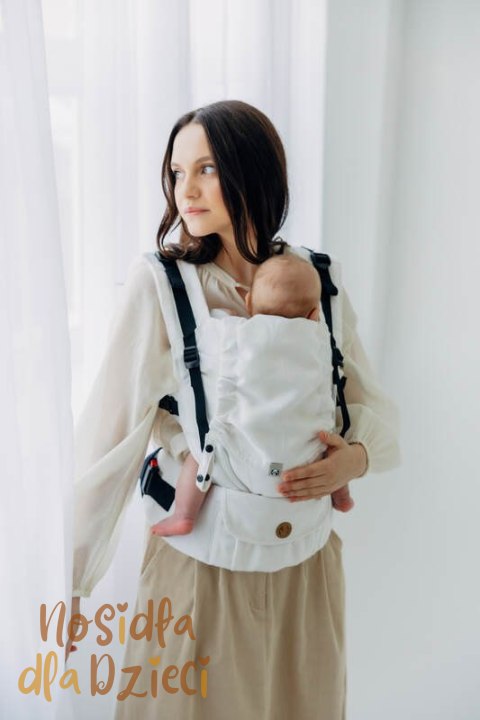 Nosidełko LennyUpGrade PRO z tkaniny żakardowej,100% wiskoza bambusowa, rozmiar standard - VIRIDIFLORA - MILKY WAY