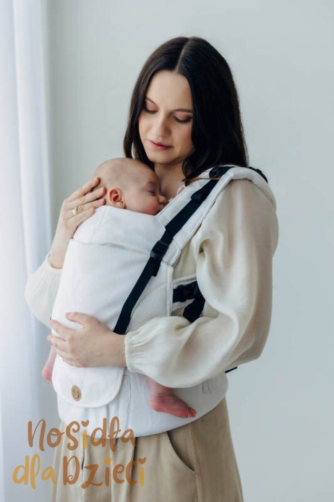 Nosidełko LennyUpGrade PRO z tkaniny żakardowej,100% wiskoza bambusowa, rozmiar standard - VIRIDIFLORA - MILKY WAY