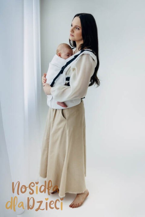 Nosidełko LennyUpGrade PRO z tkaniny żakardowej,100% wiskoza bambusowa, rozmiar standard - VIRIDIFLORA - MILKY WAY