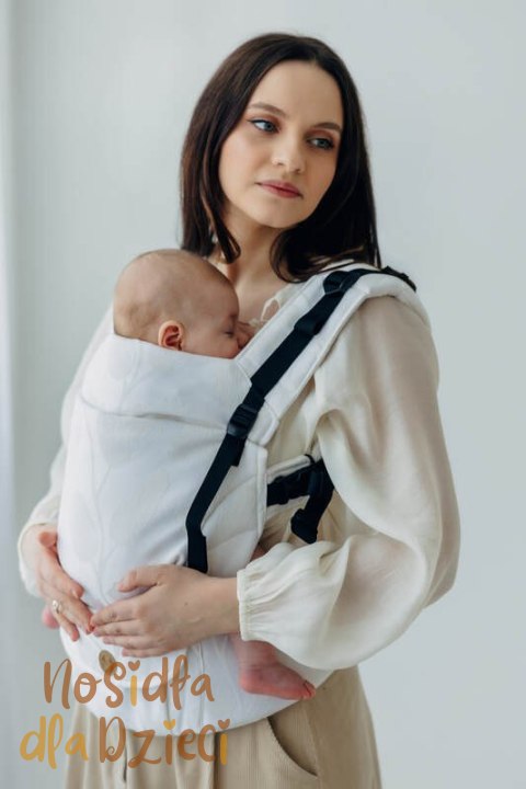 Nosidełko LennyUpGrade PRO z tkaniny żakardowej,100% wiskoza bambusowa, rozmiar standard - VIRIDIFLORA - MILKY WAY