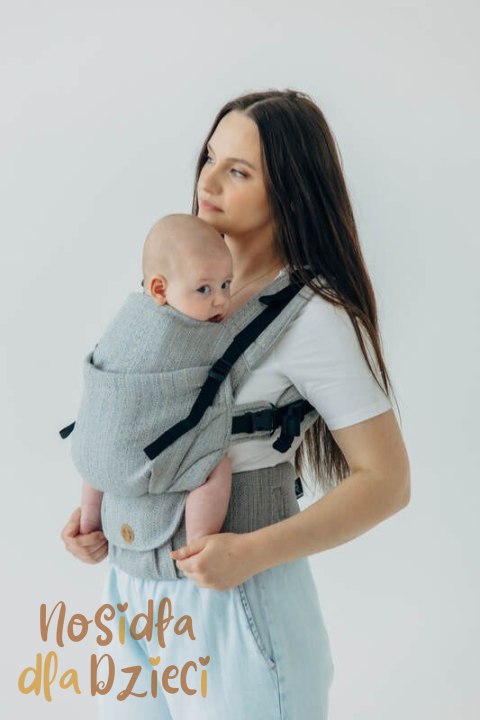Nosidełko LennyUpGrade PRO z tkaniny żakardowej (54% jedwab, 46% bawełna) , rozmiar standard - LITTLE LOVE - MUNA