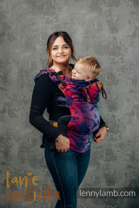 Nosidełko Ergonomiczne LennyGo z tkaniny żakardowej 100% bawełna , Toddler Size - PARK JURAJSKI - NOWA ERA